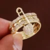 Safety Pin Style Ring