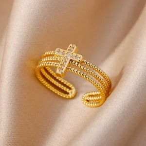 Zircon Cross Rings