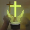 Cross 3D LED Night Light