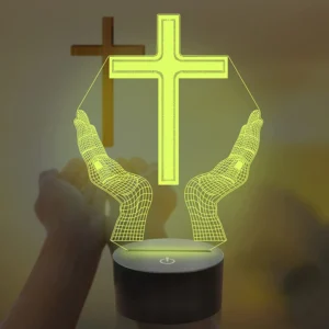 Cross 3D LED Night Light